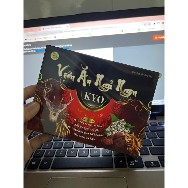 Viên Ăn Ngủ Ngon Kyo , An Thần, Ngủ Ngon và Sâu Giấc Hơn, Hộp 60 Viên,