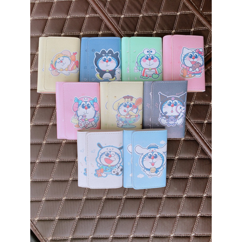 Ví gập 3 đôremon đáng yêu nhiều mẫu hottrend 2023