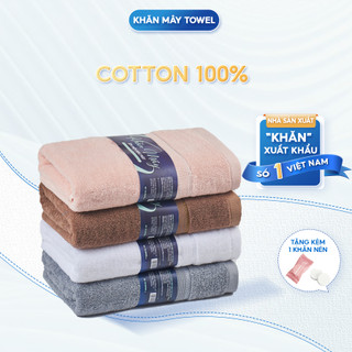 Khăn Tắm Kích Thước 60x120cm 100% Cotton Thấm Hút Nhiều Màu Không Phai Khan Tam Khách Sạn