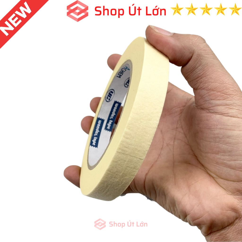 1 Cuộn băng keo giấy rộng 1.5cm, dài 45mét màu trắng, giá tại xưởng