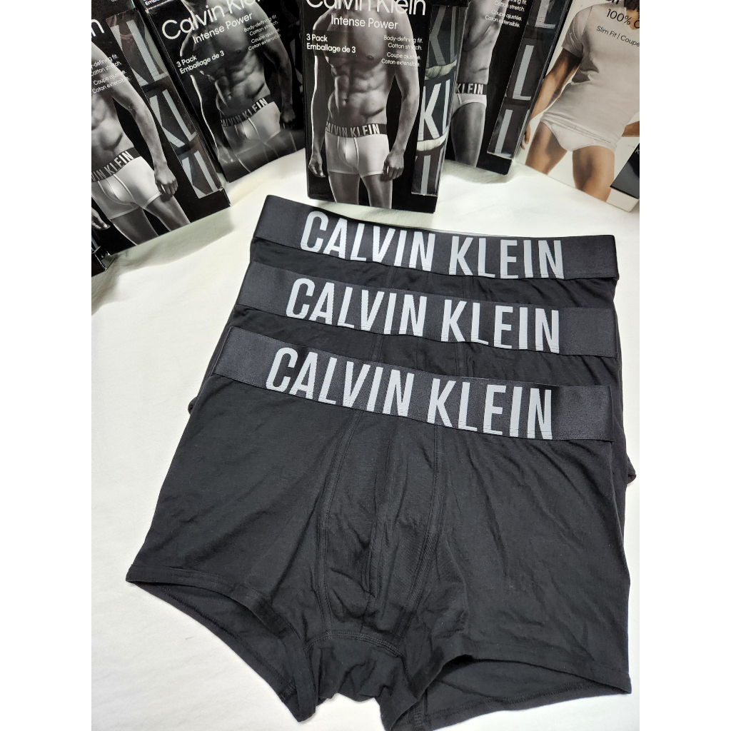 Set 3 Quần Sịp Nam CALVIN KLEIN Intense Power Cotton 3-Pack Trunk