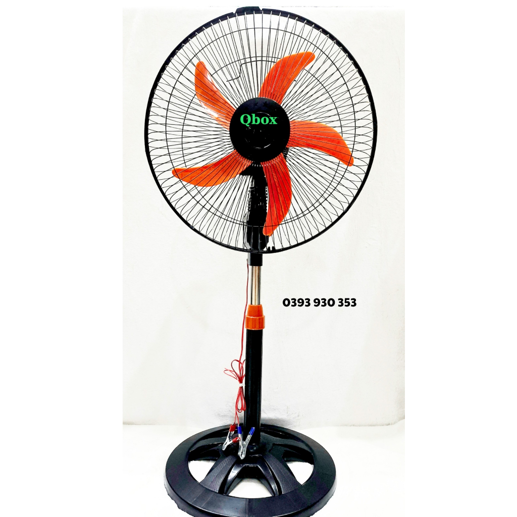 QUẠT LỠ CÔNG NGHIỆP DÙNG BÌNH 12V- sải cánh 40cm cao 1m- 1 tốc độ mạnh