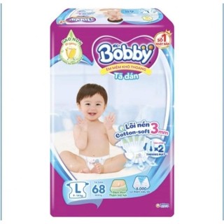 [CHÍNH HÃNG] Combo 2bich tã dán Bobby S80/M76+6/L68 khô thoáng thấm hút.