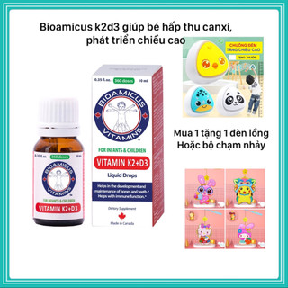 Bioamicus K2D3 Bé Cao Lớn, Khỏe Mạnh, Hết Khóc Đêm, Vặn Mình
