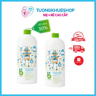 Nước rửa bình sữa Babyganics hữu cơ không mùi 964ml (chai refil)