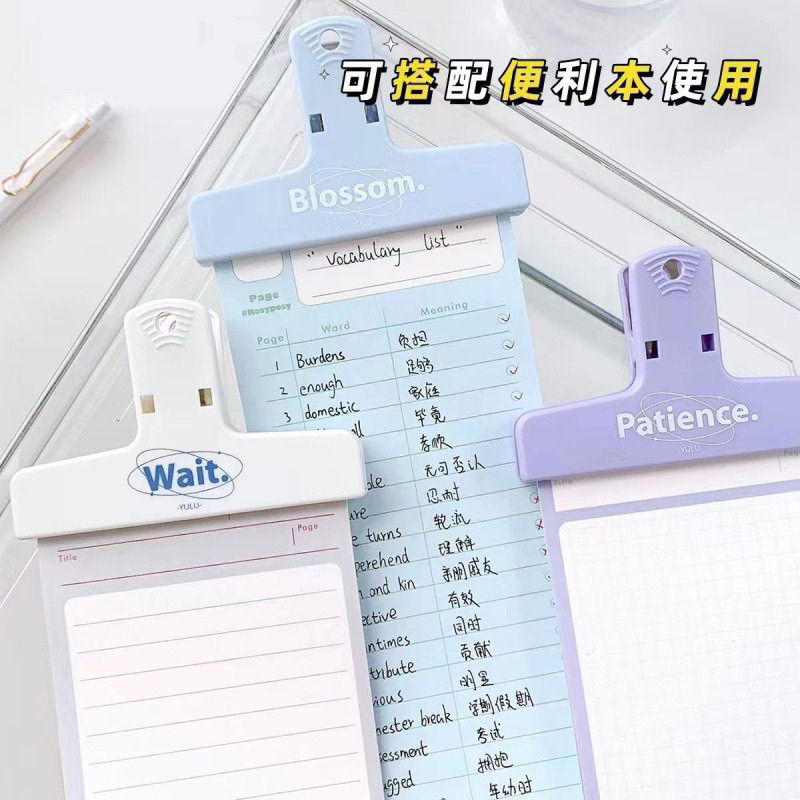 Kẹp nam châm màu pastel bản to