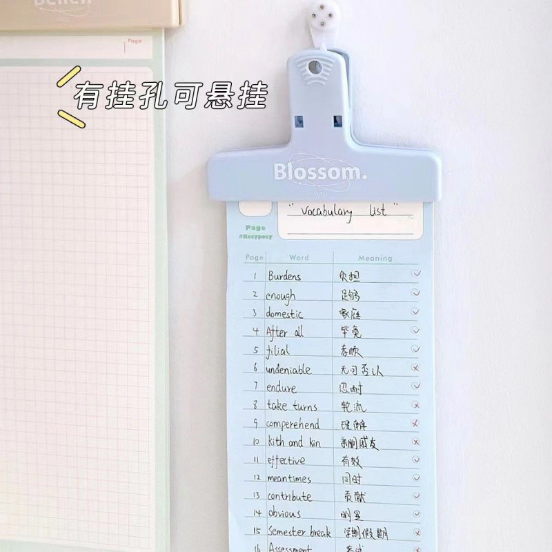 Kẹp nam châm màu pastel bản to