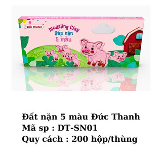đất sét, đất nặn ĐỨC THANH 5 màu , 10 màu