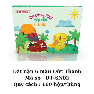 đất sét, đất nặn ĐỨC THANH 5 màu , 10 màu