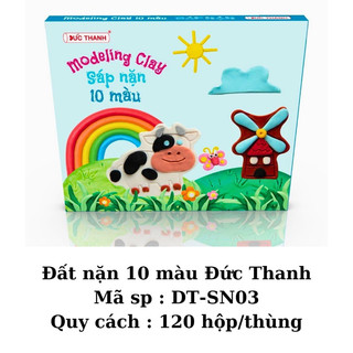 đất sét, đất nặn ĐỨC THANH 5 màu , 10 màu