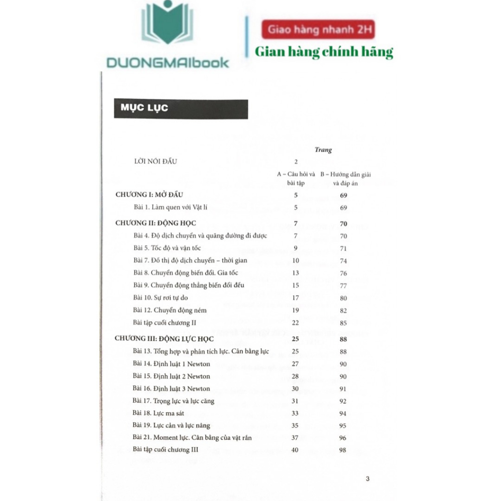Sách Bài tập Vật lí 10 - Kết nối tri thức