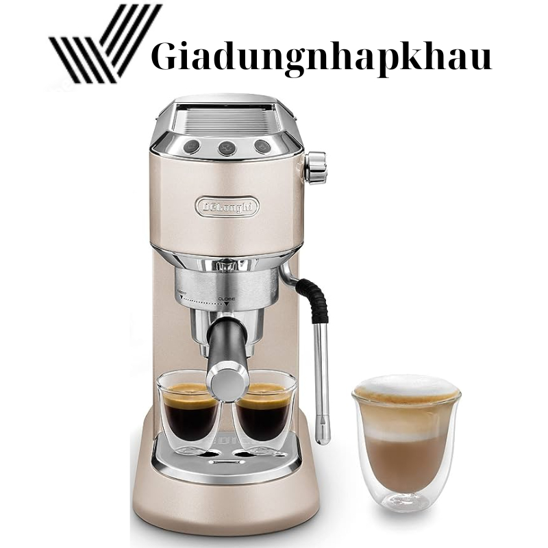 Máy Pha Cà Phê Delonghi EC885.M, Máy Pha Cafe, Espresso, Cappuccino, 1.1L, Áp Suất 15 Bar, Nhập Đức, BH 12 Tháng