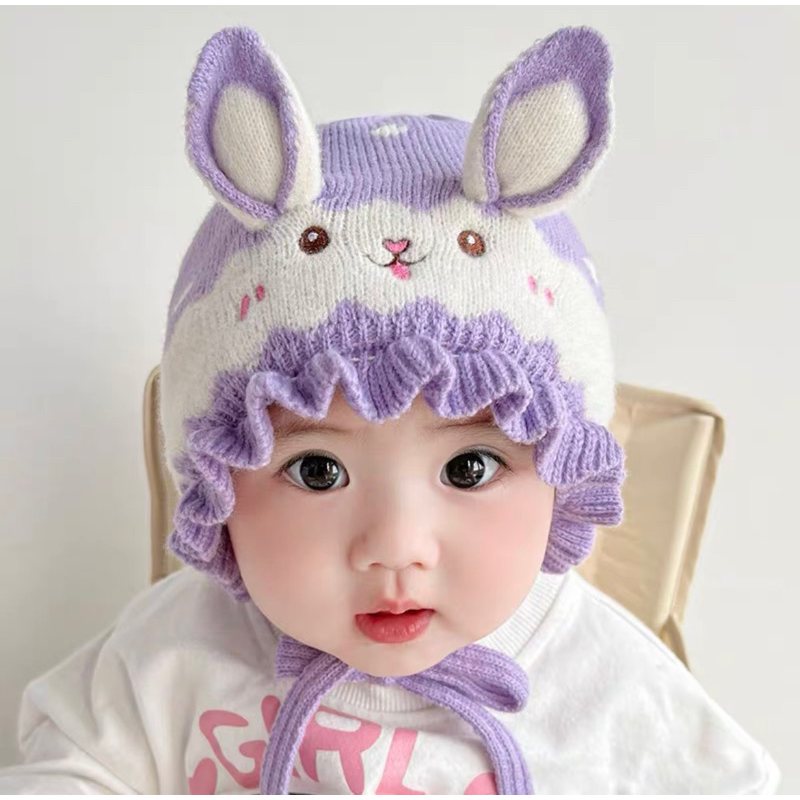 Mũ len sơ sinh cho bé trai bé gái hoạ tiết đáng yêu , phù hợp 0-2 tuổi