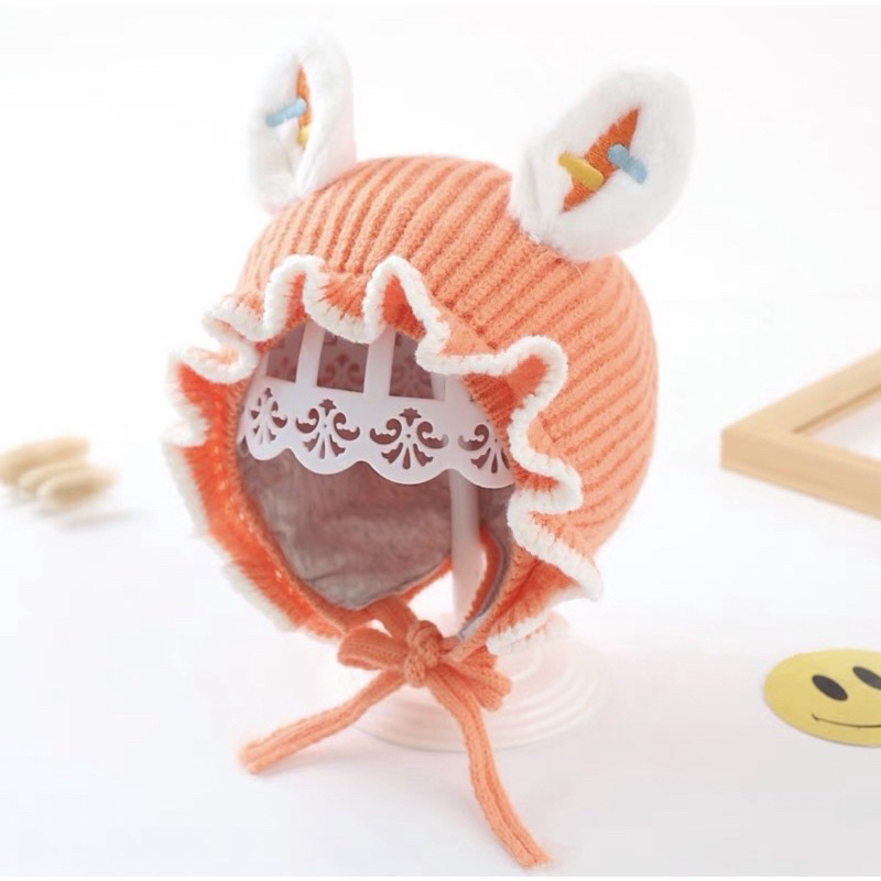 Mũ len sơ sinh cho bé trai bé gái hoạ tiết đáng yêu , phù hợp 0-2 tuổi