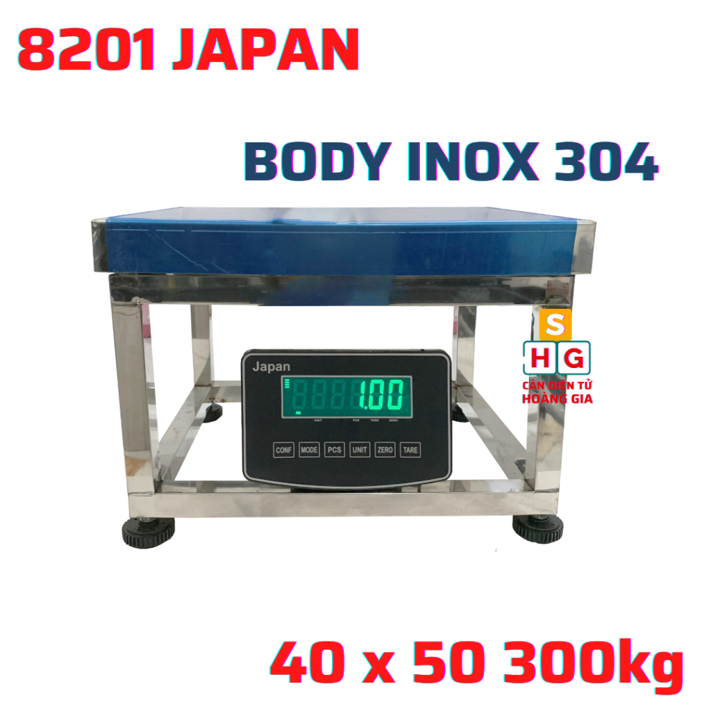 Cân ghế điện tử 300kg 8201 FULL INOX 304 40 x 50 cm – Chuyên Cân Hải Sản