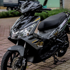 tem rời AB 2009 đen đỏ dán xe đỏ