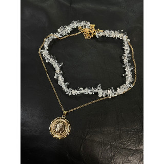 Vòng cổ choker đính đá layer