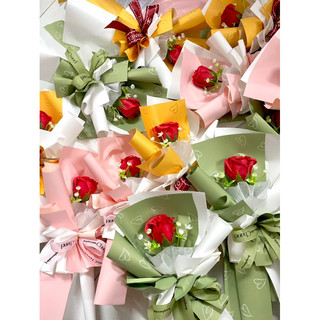 ( 10 cốt)  Cốt bó hoa 1 bông giấy thường