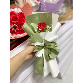 ( 10 cốt)  Cốt bó hoa 1 bông giấy thường