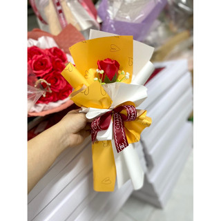 ( 10 cốt)  Cốt bó hoa 1 bông giấy thường