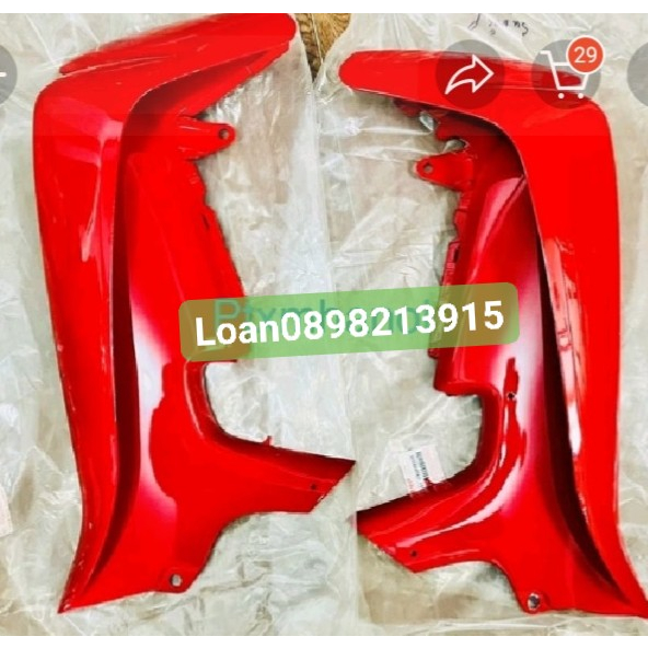 Cặp yếm, bung Suzuki Smash 110 màu đỏ chính hãng