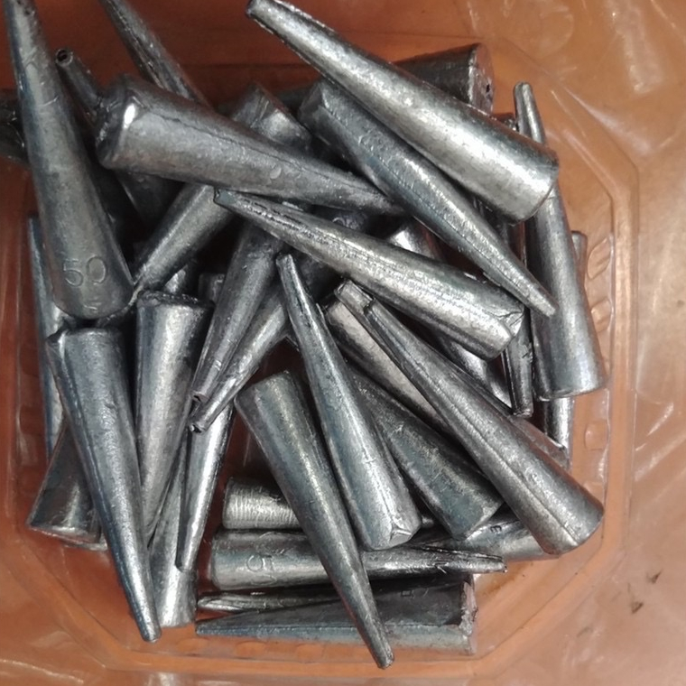 Chì câu cá XUYÊN TÂM đủ các size lớn câu sông