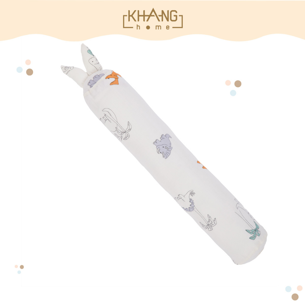 Gối Ôm Tai Thỏ Cho Bé Vải Sợi Tre Cao Cấp Khang Home, chất liệu vải sợi tre thoáng mát cho bé ngủ ngon, sâu giấc