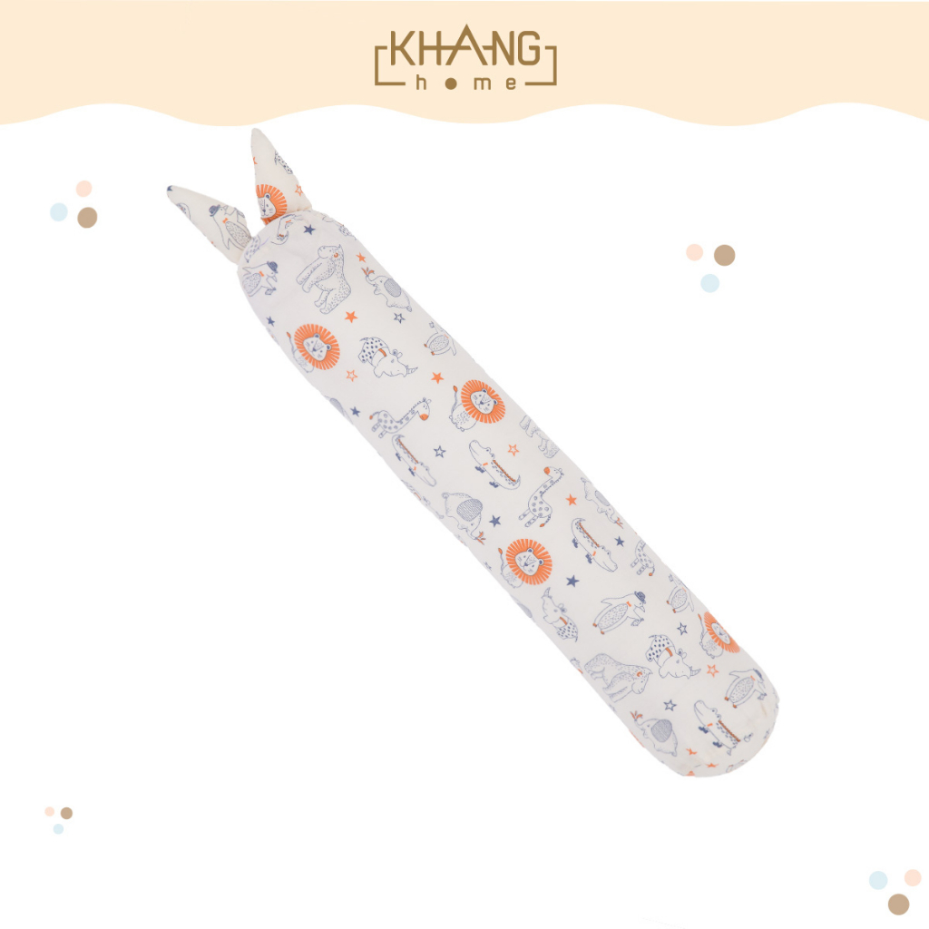 Gối Ôm Tai Thỏ Cho Bé Vải Sợi Tre Cao Cấp Khang Home, chất liệu vải sợi tre thoáng mát cho bé ngủ ngon, sâu giấc