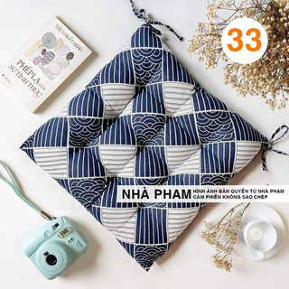 ĐỆM NGỒI BỆT HOA VĂN PATTERN HÌNH 33 (40,45,50CM)