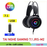 Tai nghe Gaming chữ e M1 có LED tai nghe chụp tai có mic Jack Cắm USB âm thanh 7.1 dùng cho máy tính