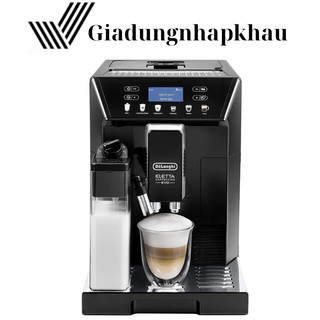Máy pha cà phê tự động delonghi eletta capucchino evo 46.860.b, máy pha cafe, espresso, cappucino, 2l, nhập eu