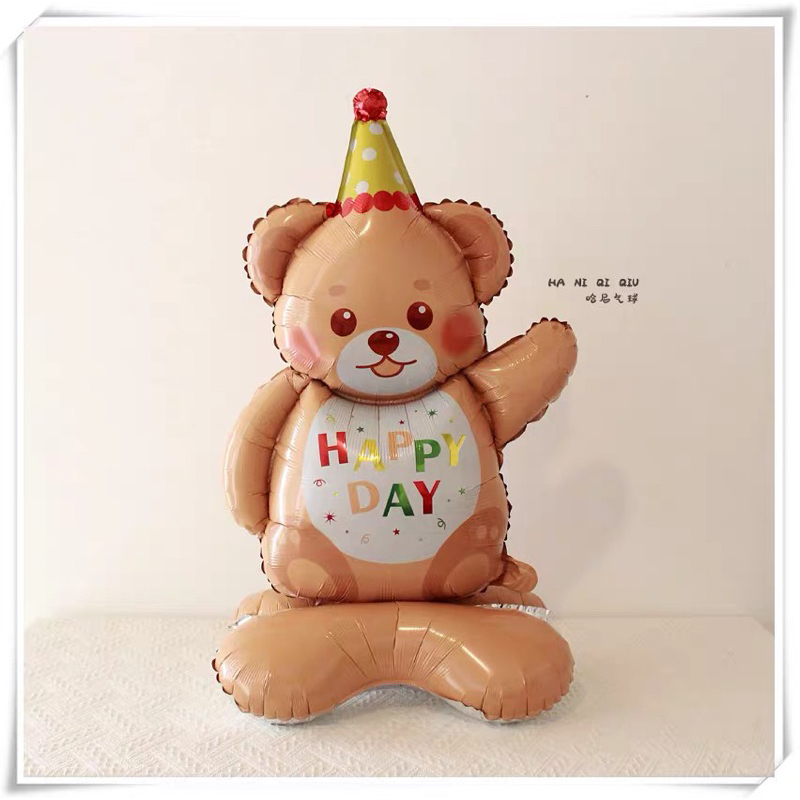 Bóng gấu nhập khẩu hàn siêu to có chân đế trang trí tiệc party, sinh nhật cho bé