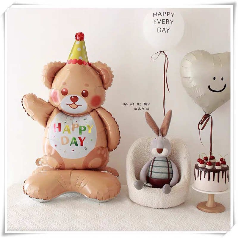 Bóng gấu nhập khẩu hàn siêu to có chân đế trang trí tiệc party, sinh nhật cho bé