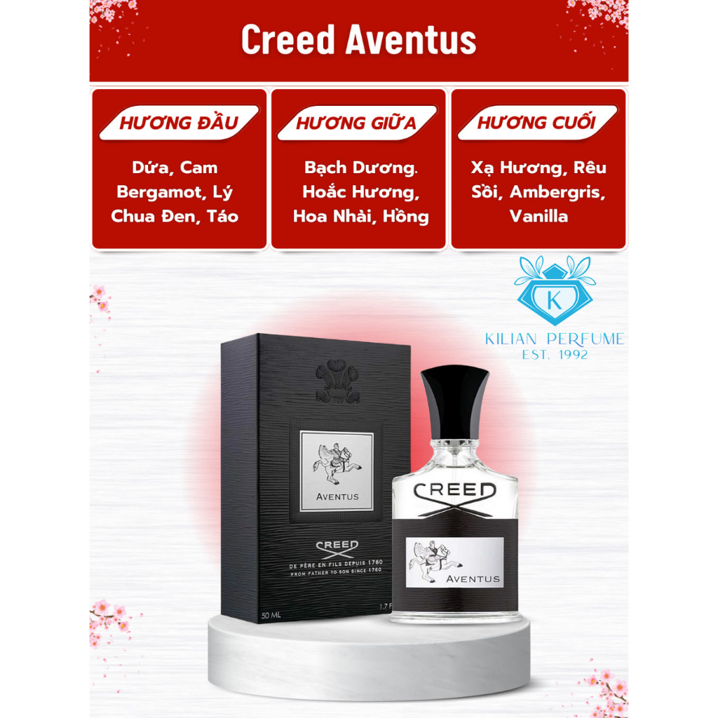 Nước hoa nam Creed  Aventus Đen EDP 100ml mạnh mẽ đầy cuốn hút, sang trọng quý phái và nam tính | BigBuy360 - bigbuy360.vn