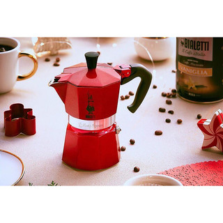 Ấm Pha Cà Phê Bialetti Moka Express 3 Ly Màu Đỏ
