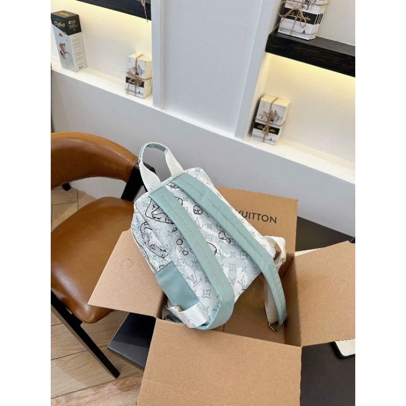 Balo thời trang lv 2 màu xinh xĩu size 25cm