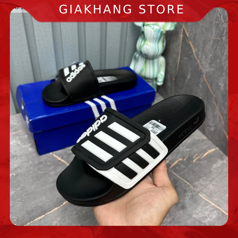 Dép ADIDAS quai ngang cao su thể thao không thấm nước