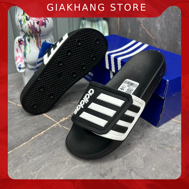 Dép ADIDAS quai ngang cao su thể thao không thấm nước