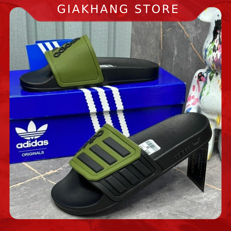 Dép ADIDAS quai ngang cao su thể thao không thấm nước