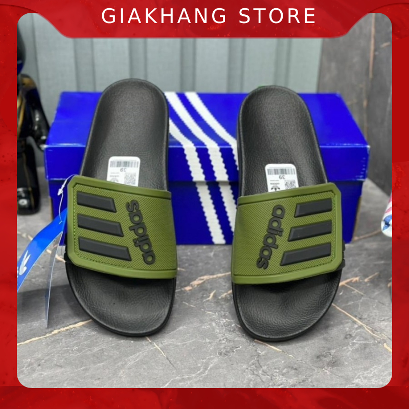 Dép ADIDAS quai ngang cao su thể thao không thấm nước
