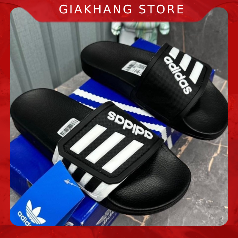 Dép ADIDAS quai ngang cao su thể thao không thấm nước