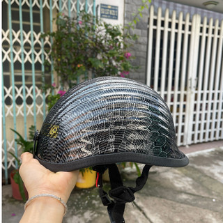 Nón bảo hiểm sò nhúng carbon siêu ngầu