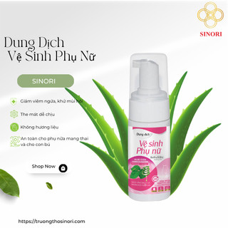 Dung dịch vệ sinh phụ nữ sinori - hồng mịn se khít - dung tích 100ml/chai