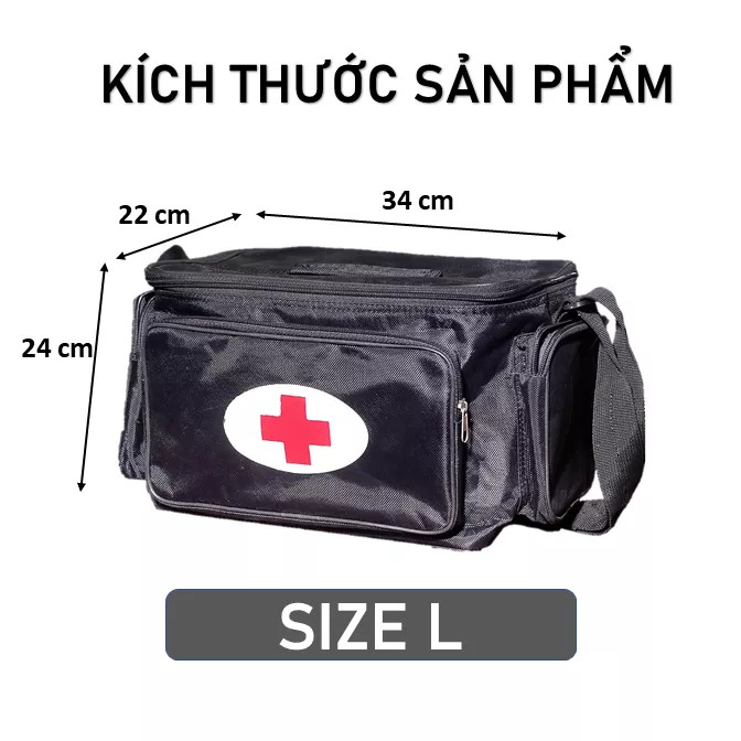 Túi cứu thương đen lớn