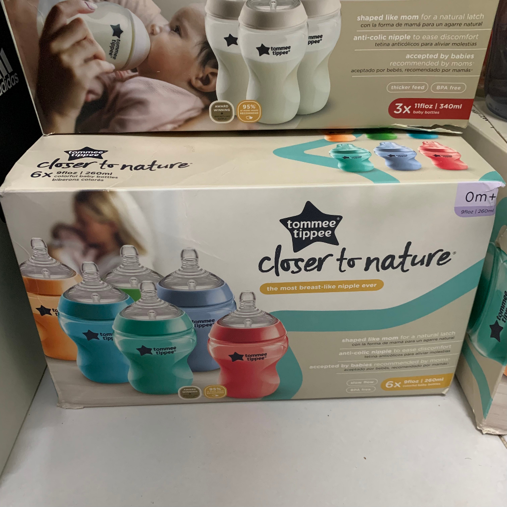 Bình sữa Tommee Tippee Closer to Nature 260ml-340ML - đủ màu - hàng MỸ