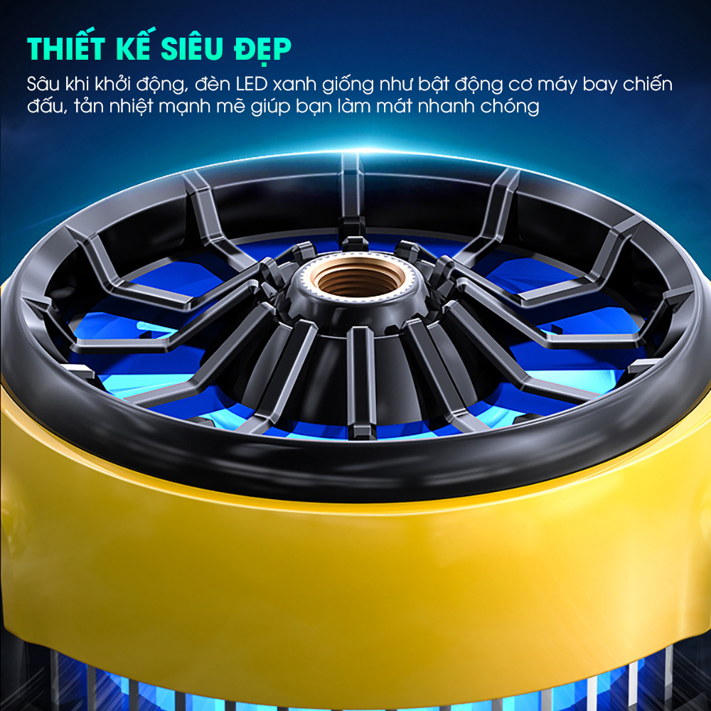 Quạt tản nhiệt điện thoại sò lạnh MEMO DLA6 livestream led gaming chơi game MOBA liên quân pubg FF