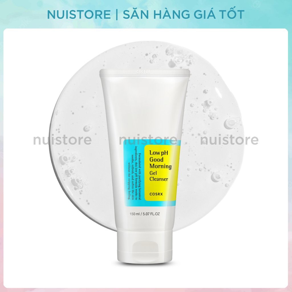 Sữa rửa mặt dịu nhẹ Cosrx Low Ph Good Morning Gel Cleanser 150ml