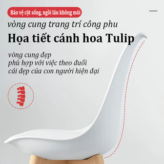 ZEN Ghế EAMES chân gỗ sồi có đệm