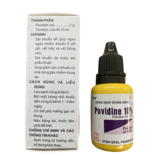 Dung Dịch Sát Khuẩn Povidine 10% 20ml