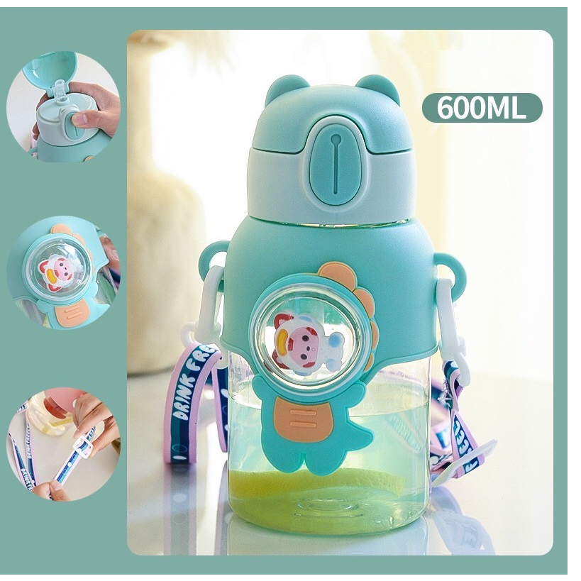 Bình Giữ Nhiệt Cao Cấp Love Baby Có Ống Hút Nước Cho Bé